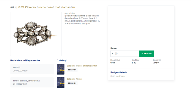 Bieden op de veiling